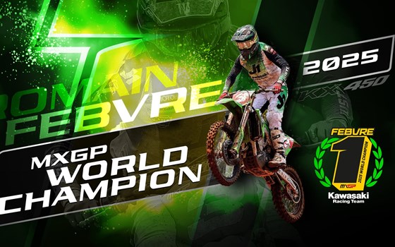 Romain Febvre und Kawasaki Motocross-Weltmeister 2025 | Kawasaki - Bild 1