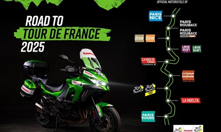 Kawasaki wird offizieller Partner bei Paris–Nizza, der Tour de France und 21 weiteren Top-Radrennen