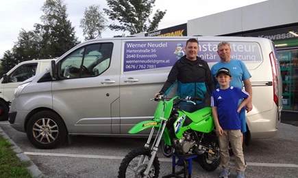 Übergabe einer Kawasaki KX 65! Übergabe einer Kawasaki KX 65!