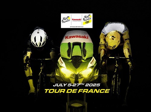 2025 Tour de France: Kawasaki Versys 1100 „mit von der Partie“