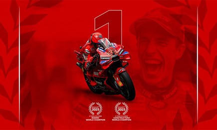 Marc Márquez und Ducati sind MotoGP-Weltmeister 2025 und sicherten sich den Titel bereits fünf Rennen vor Saisonende.