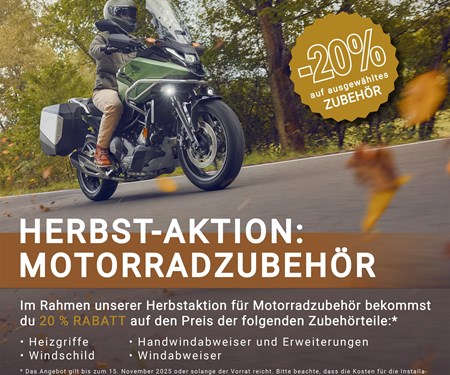 HERBST MOTORRADZUBEHÖR AKTION