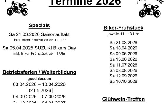 Terminübersicht 2026 - Bild 2