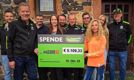 Kawasaki Roadshow 2025 Spendenaktion | Kawasaki