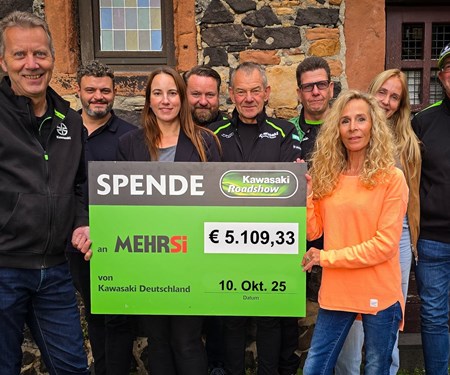 Kawasaki Roadshow 2025 Spendenaktion | Kawasaki