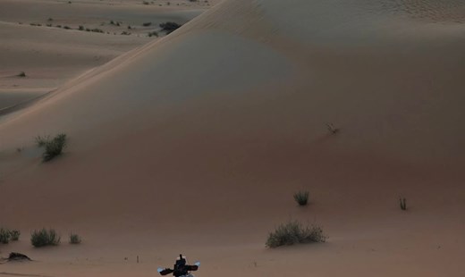 mit dem Motorrad durch Saudi Arabien