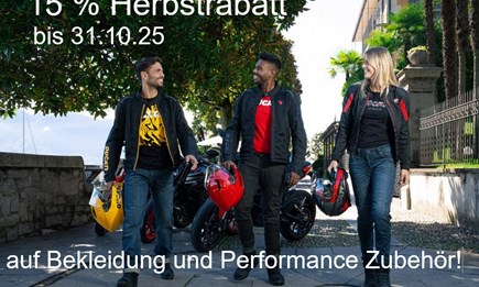   Achtung ab sofort bis einschließlich   31.10.2025   15 % Herbstrabatt
