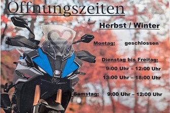 Öffnungszeiten Herbst / Winter