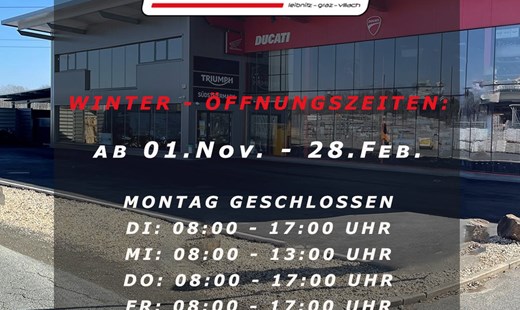 Neue Winter-Öffnungszeiten! Neue Winter-Öffnungszeiten!