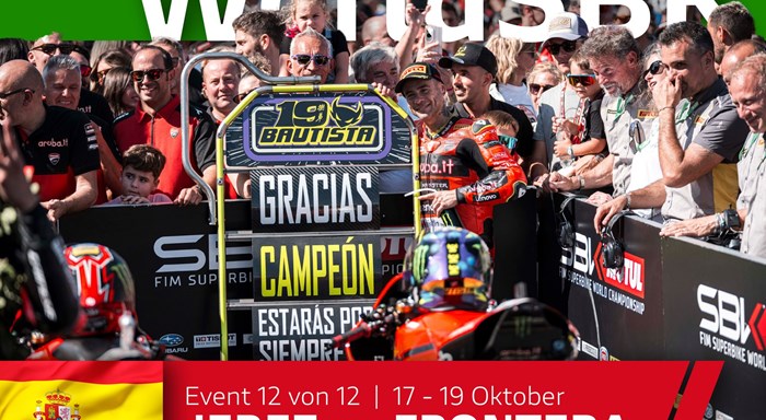 WSBK Runde 12 in Jerez: Bulega gewinnt alle Rennen, Bautista verabschiedet sich mit 2 Podiumsplätzen