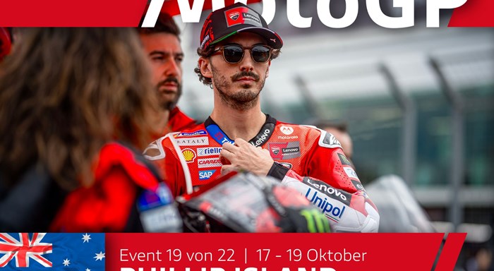 MotoGP Runde 19 in Australien: Bagnaia stürzt spät im Rennen, Pirro auf Platz 18