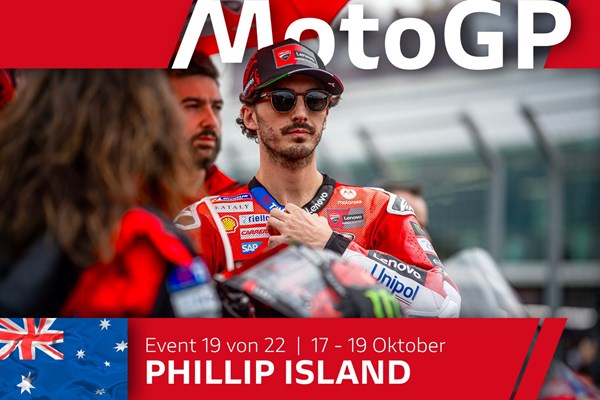 MotoGP Runde 19 in Australien: Bagnaia stürzt spät im Rennen, Pirro auf Platz 18 MotoGP Runde 19 in Australien: Bagnaia stürzt spät im Rennen, Pirro auf Platz 18