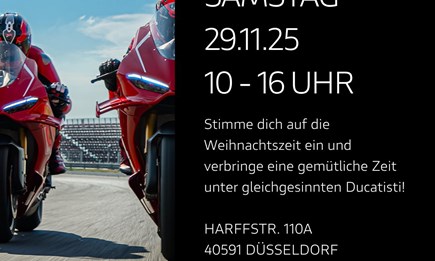 Desmo X-mas 2025 bei Ducati Düsseldorf & Desmowochen!