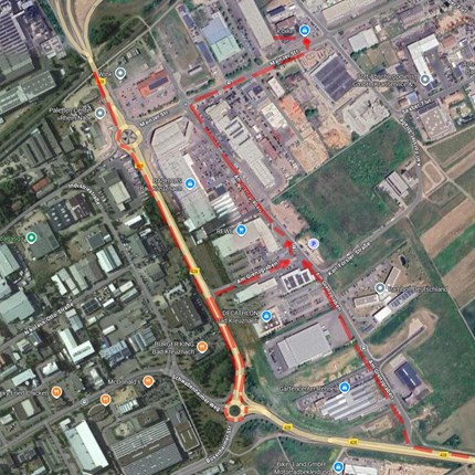 Bauarbeiten auf dem Weg zu sk-bikes So kommt ihr trotz Baustelle zu uns