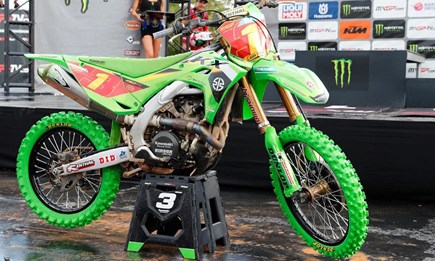 Kawasaki Motocross Testtag!