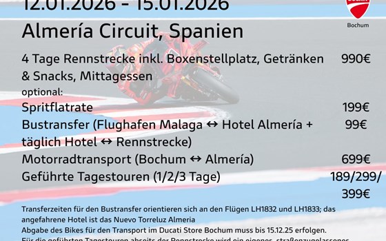 DesmoTrackday 2026 in Almeria, Spanien - Bild 2