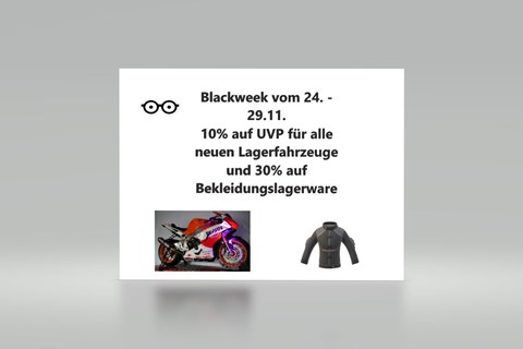 MotorTeam Ralf Schwerin GmbH-News: Blackweek vom 24. - 29.11.2025