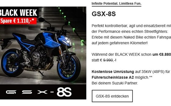 SUZUKI BLACK WEEK 2025 - Bild 2