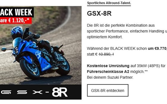 SUZUKI BLACK WEEK 2025 - Bild 3