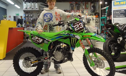 Übergabe einer Kawasaki KX 85!