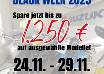 Suzuki Black Week bei Zweiradtechnik Kolano