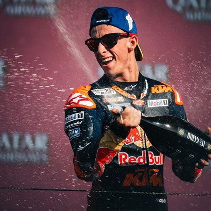 P3 and another podium ‘set’ for Acosta as Binder also makes top five breakthrough at Portuguese MotoGP™ Pedro Acosta completed the podium double at a sunny and temperate Algarve International Circuit by sliding his Red Bull KTM RC ... Next >>