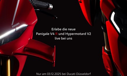 Ducati Premiere Tour - Erlebe die neue Panigale V4 R und Hypermotard V2 live