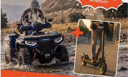 Verkaufen Loncin XWolf 1000L Camou + Gratis E-Scooter