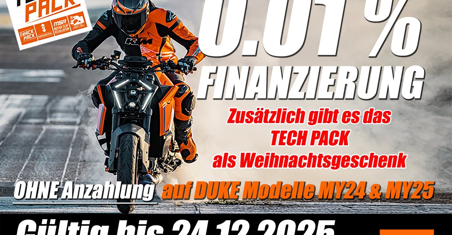 KTM DUKE 0.01% Finanzierung | DUKECEMBER 