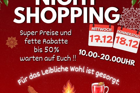 RB-Motorsports Bike & Car Service Ronny Bloch-News: NIGHT SHOPPING 