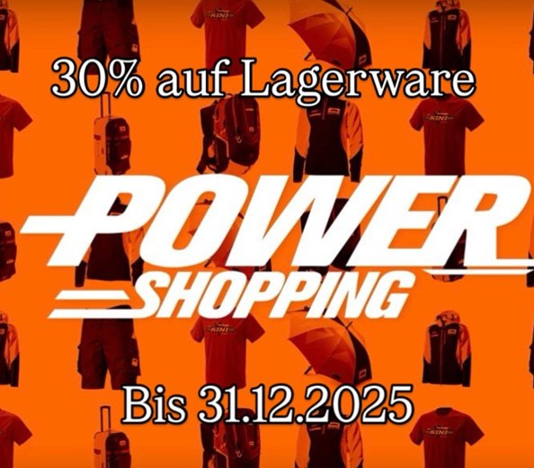 POWER SHOPPING 
Starte jetzt nochmal richtig durch mit dem X-MAS Shopping, Dir fehlen noch Geschenke oder du willst dich selber noch für die Kommende Saison aus ...