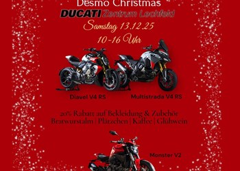 Einladung Desmo Christmas Ducati Lechfeld 13.12.25