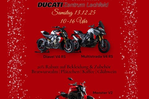 DUCATI Zentrum Lechfeld-News: Einladung Desmo Christmas Ducati Lechfeld 13.12.25