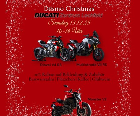 Einladung Desmo Christmas Ducati Lechfeld 13.12.25