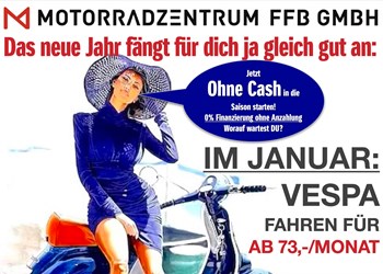 Vespa % Finanzierung - Das neue Jahr fängt für dich ja gleich gut an