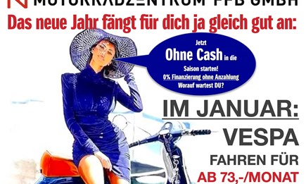 Vespa % Finanzierung - Das neue Jahr fängt für dich ja gleich gut an