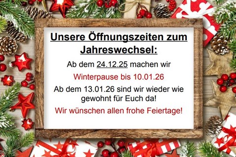 Witten u. Weber oHG-News: Winterpause