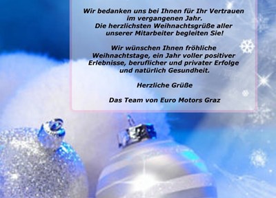 EMG News Frohe Weihnachten!