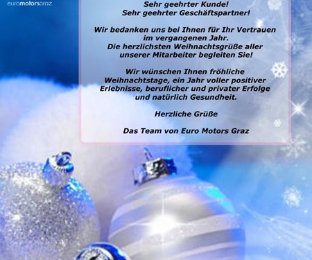 Frohe Weihnachten!