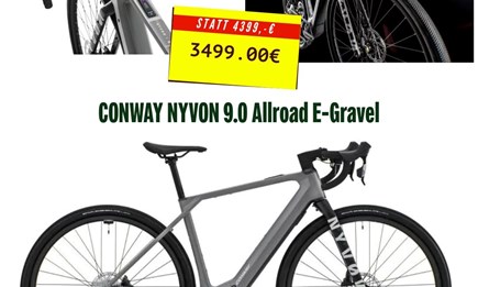 Angebot der Woche CONWAY NYVON 9.0 Allroad E-Gravel zum Sonderpreis