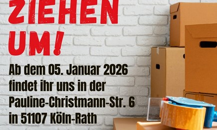 Wir ziehen um!
