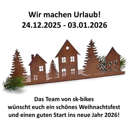 Weihnachten 2025 
Wir machen Urlaub!