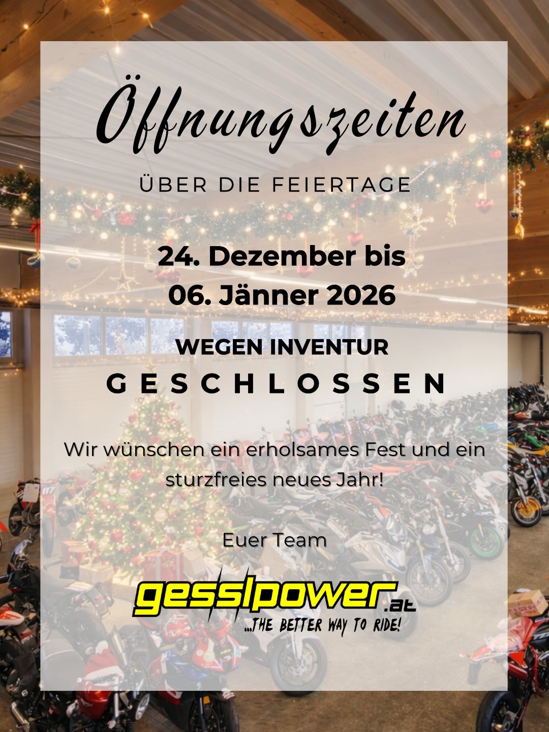 Winter Öffnungszeiten 