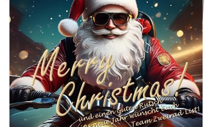 Frohe Weinhachten und einen guten Rutsch ins neue Jahr wünscht Zweirad List