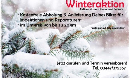 Kostenloser Hol- und Bringedienst im Januar und Februar bei Zweirad List *