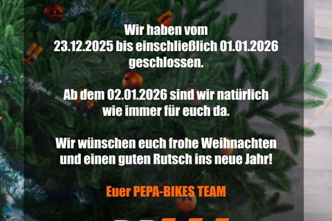 PEPA-BIKES e.K. Inh. Martin Petzold -News: WEIHNACHTSFERIEN