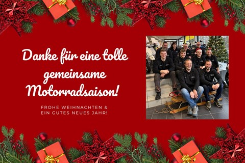 Motorrad Reinhardt GmbH-News: Fröhliche Weihnachten und ein herzliches Dankeschön!