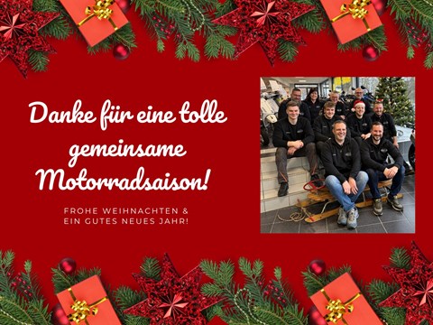 Fröhliche Weihnachten und ein herzliches Dankeschön!