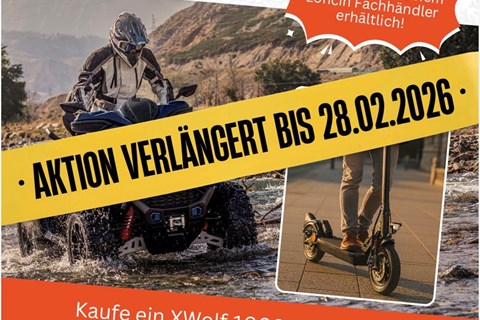 Team Motorrad Paffhausen Zweirad-Meisterbetrieb-News:  AKTION`S verlängerung Loncin XWolf 1000L Camou + Gratis E-Scooter