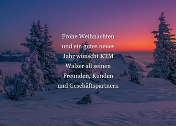Frohe Weihnachten wünscht der KTM Walzer Flagshipstore Spielberg